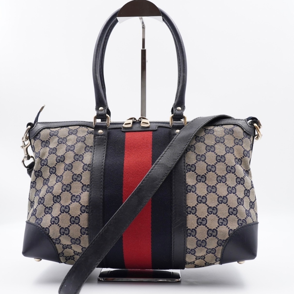 ❌️❌️SOLD❌️❌️X31❤️ Gucci GG Canvas Vintage Web Convertible Tote bag - Picture 1 of 16